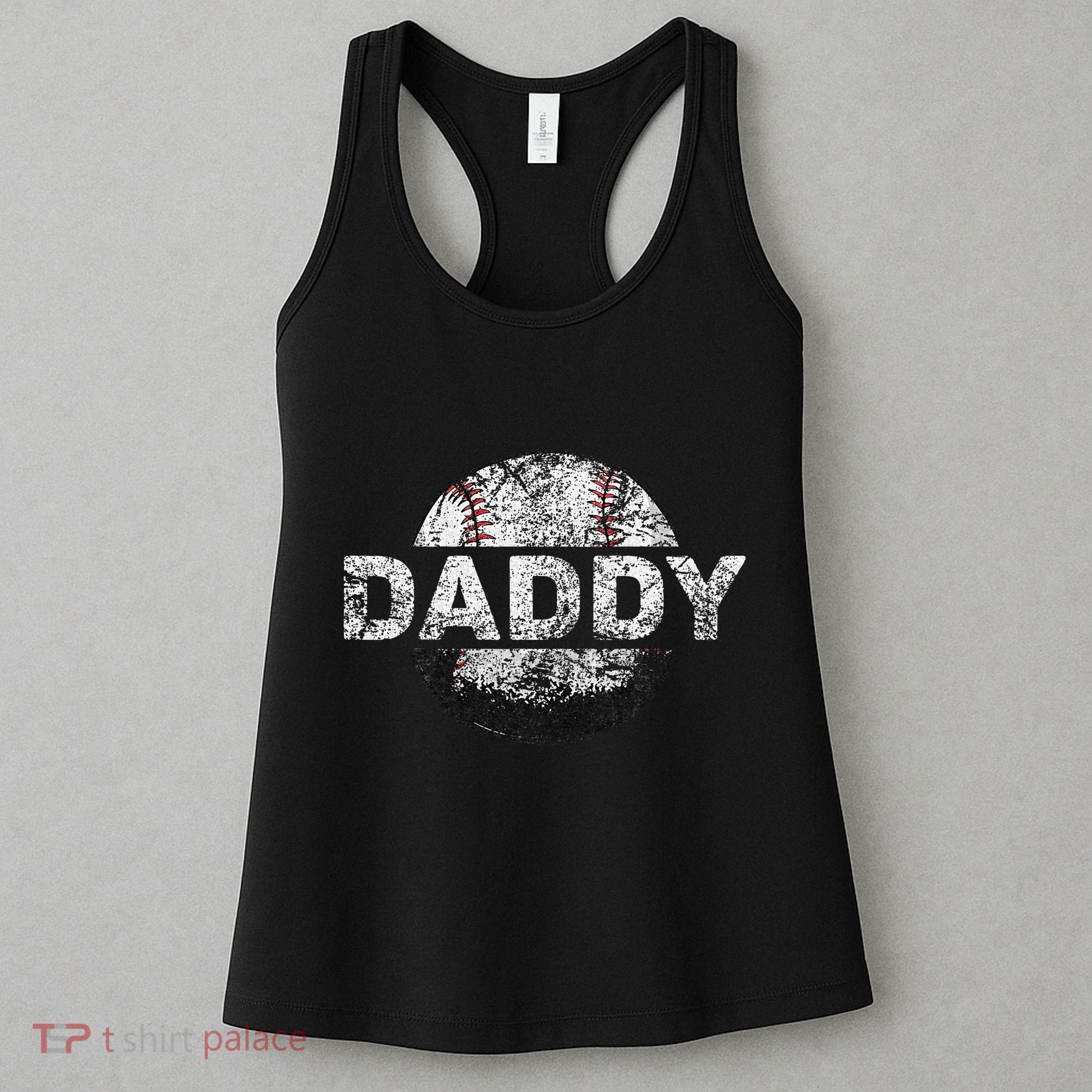 Baseball Daddy Dad Baseball Ball Women's Tank Top