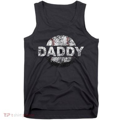 Baseball Daddy Dad Baseball Ball Tank Top