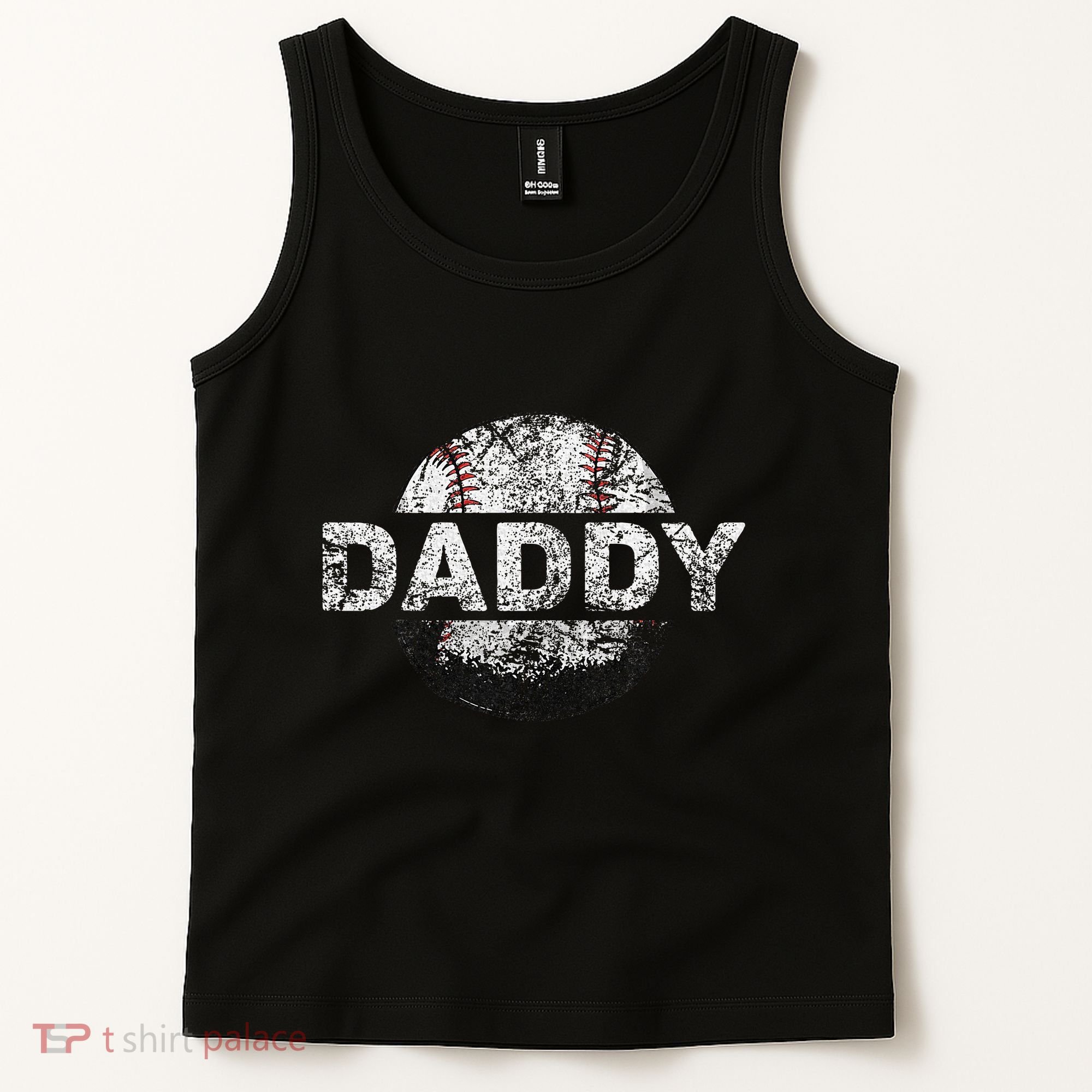 Baseball Daddy Dad Baseball Ball Tank Top