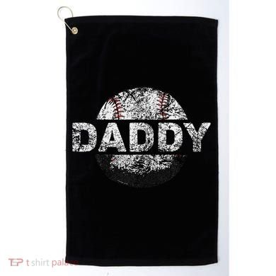 Baseball Daddy Dad Baseball Ball Golf Towel