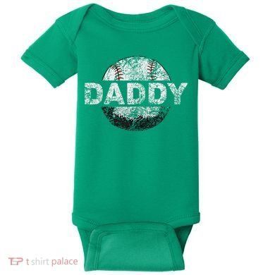 Baseball Daddy Dad Baseball Ball Baby Bodysuit