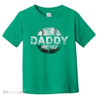 Baseball Daddy Dad Baseball Ball Toddler T-Shirt