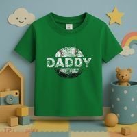 Baseball Daddy Dad Baseball Ball Toddler T-Shirt thumb 3