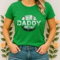 Baseball Daddy Dad Baseball Ball Women's T-Shirt thumb 2