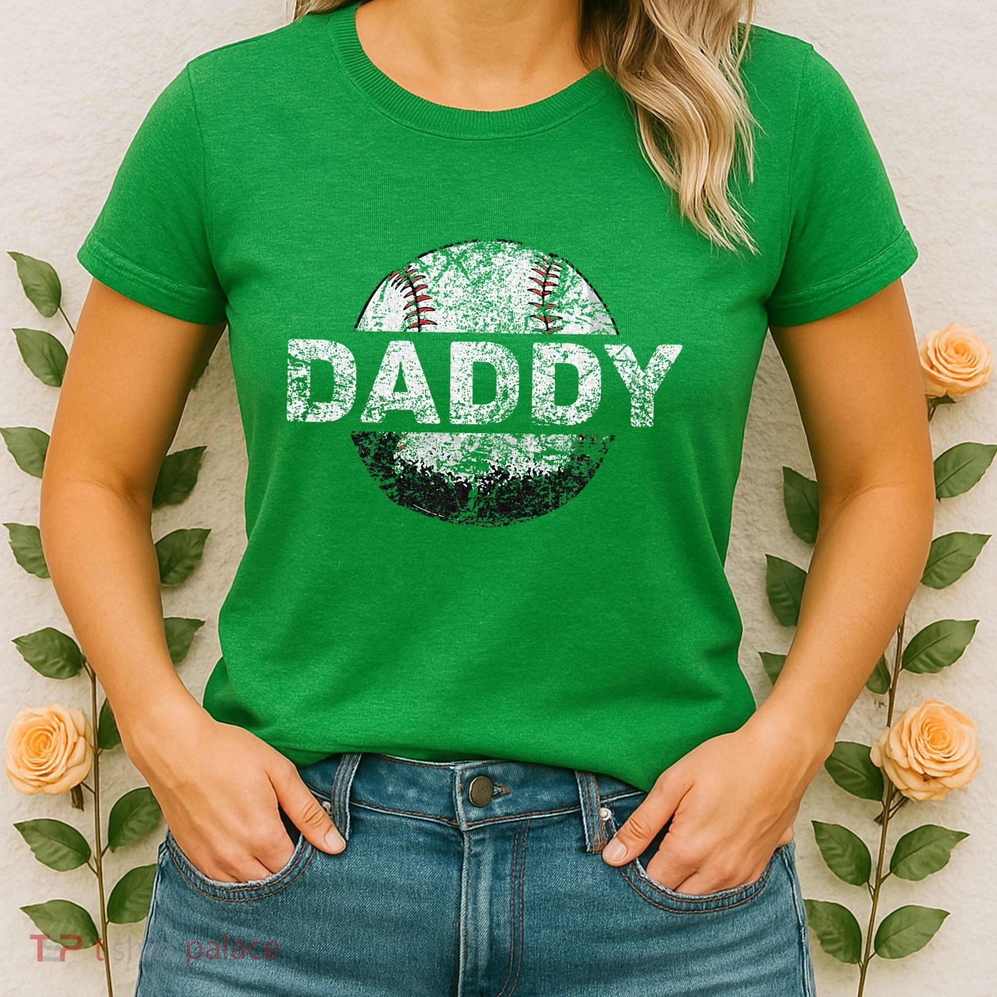 Baseball Daddy Dad Baseball Ball Women's T-Shirt
