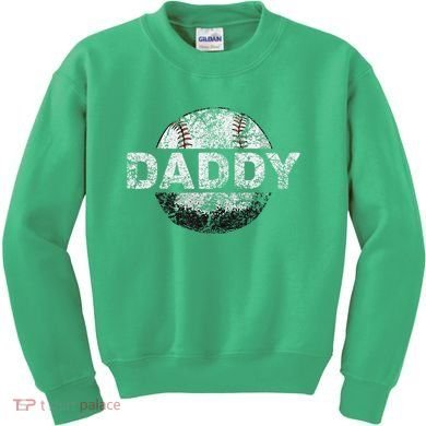 Baseball Daddy Dad Baseball Ball Kids Sweatshirt