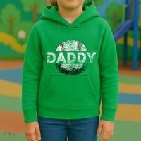 Baseball Daddy Dad Baseball Ball Kids Hoodie thumb 3
