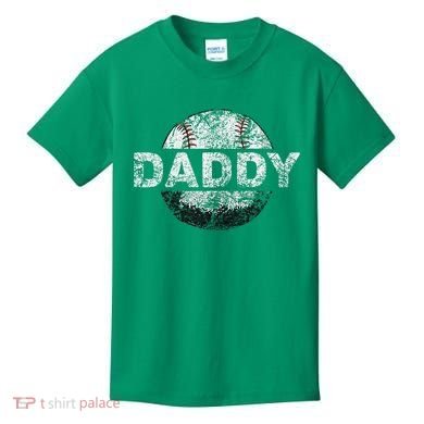 Baseball Daddy Dad Baseball Ball Kids T-Shirt