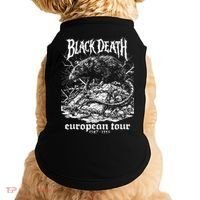 Black Death European Plague Rat Medieval History Goth Doggie Tank thumb 0
