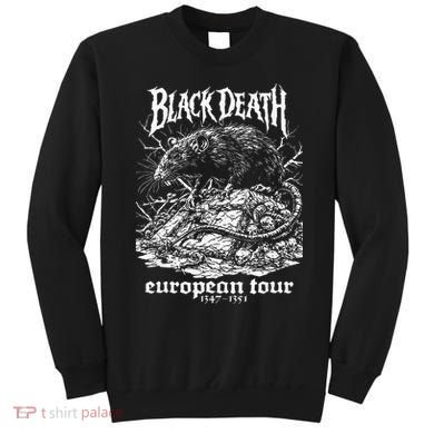Black Death European Plague Rat Medieval History Goth Sweatshirt