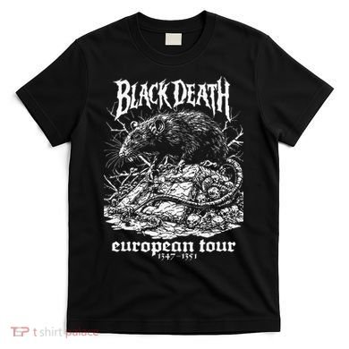 Black Death European Plague Rat Medieval History Goth T-Shirt
