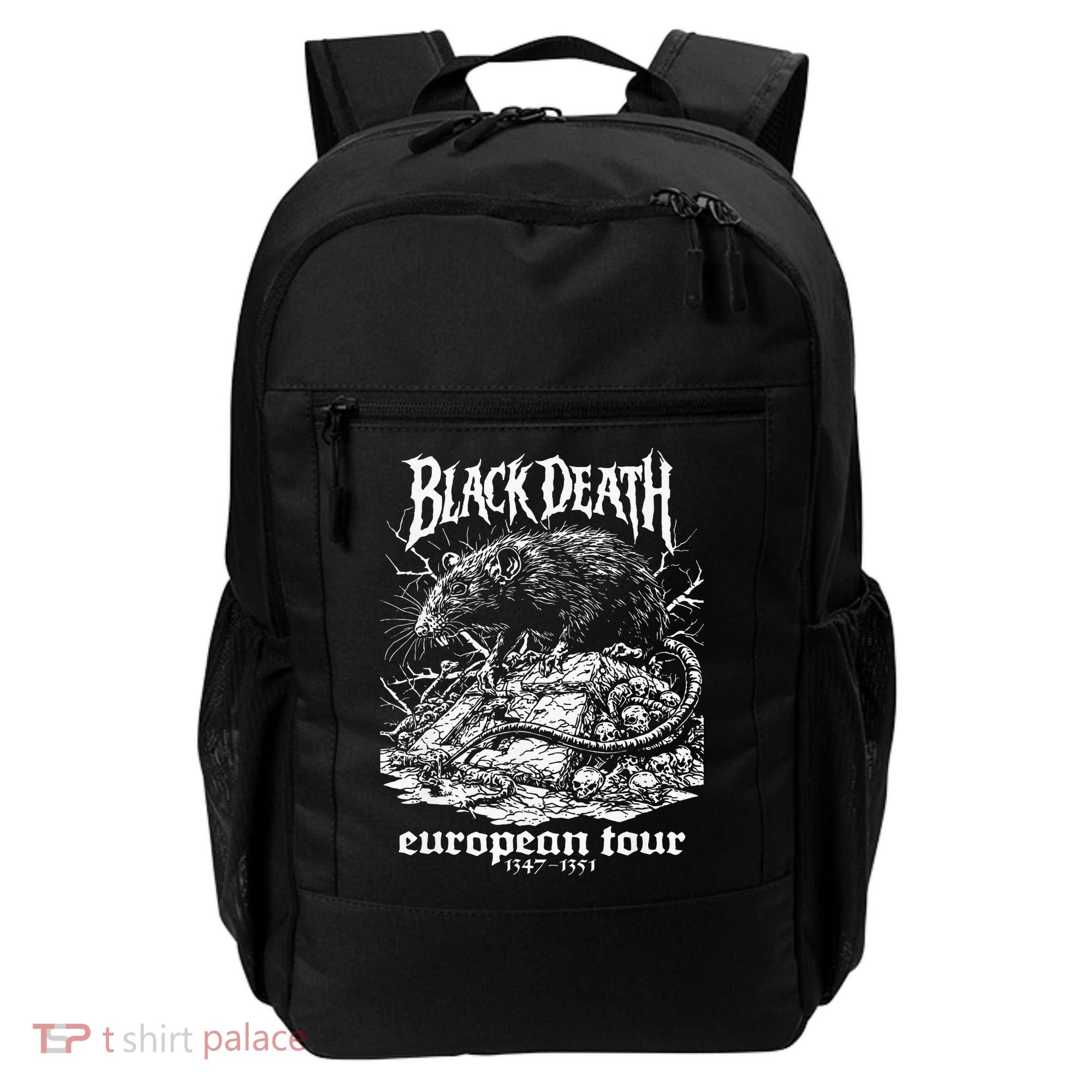 Black Death European Plague Rat Medieval History Goth Backpack