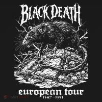 Black Death European Plague Rat Medieval History Goth Mousepad thumb 1