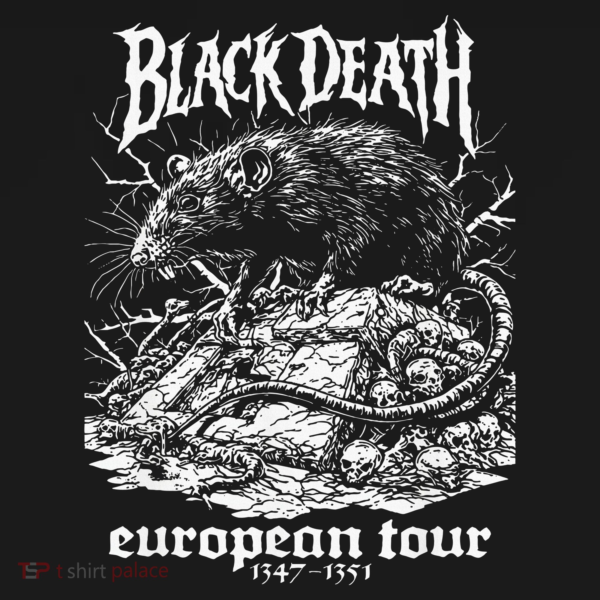 Black Death European Plague Rat Medieval History Goth Mousepad