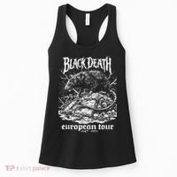Black Death European Plague Rat Medieval History Goth Women's Tank Top thumb 0