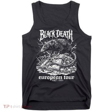 Black Death European Plague Rat Medieval History Goth Tank Top