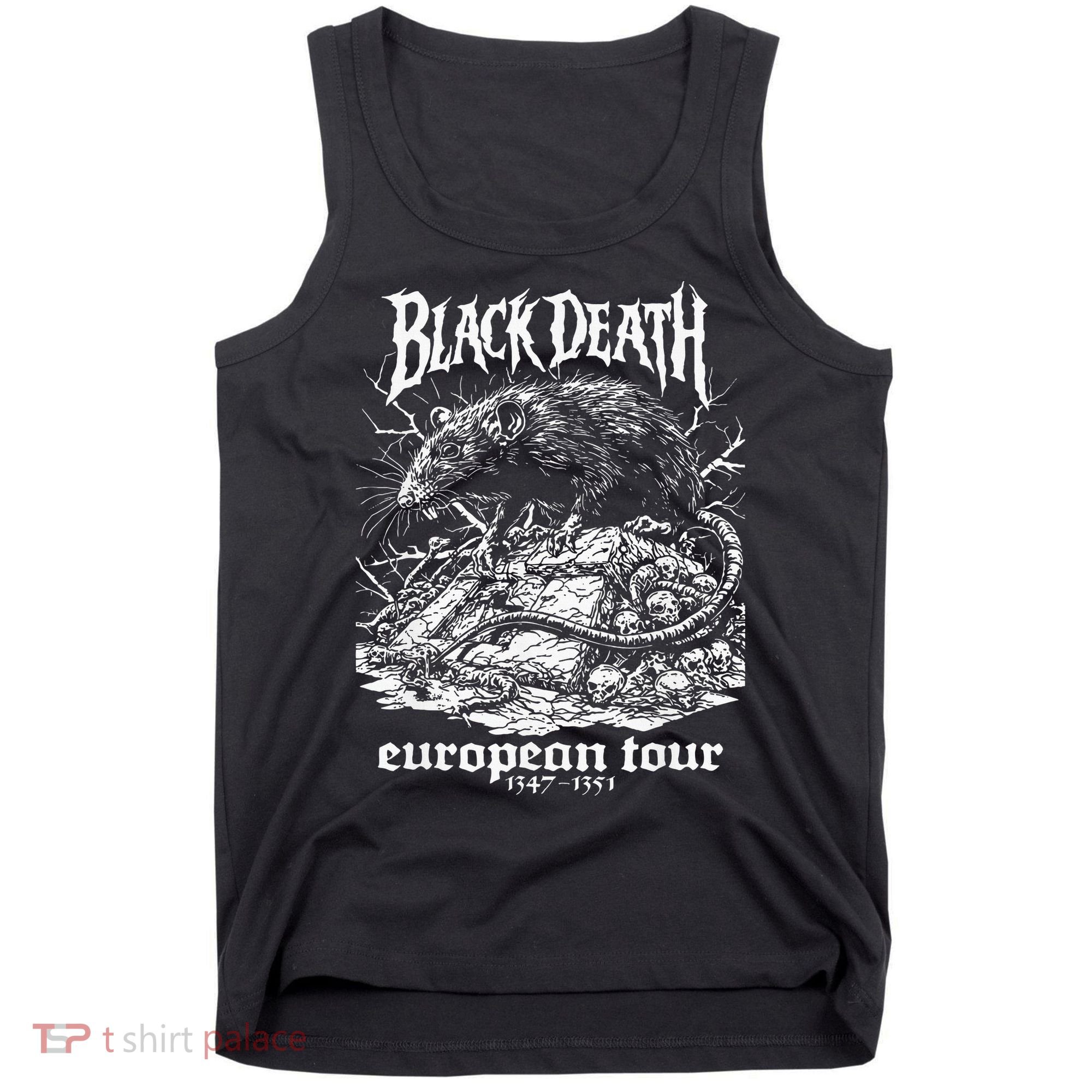 Black Death European Plague Rat Medieval History Goth Tank Top