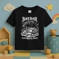 Black Death European Plague Rat Medieval History Goth Toddler T-Shirt thumb 3