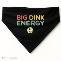 Big Dink Energy Pickleball Funny Pickle Ball Lover USA-Made Doggie Bandana thumb 0