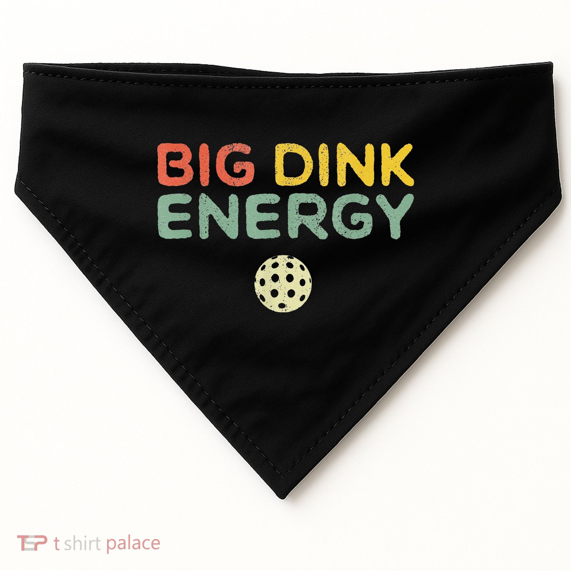 Big Dink Energy Pickleball Funny Pickle Ball Lover USA-Made Doggie Bandana