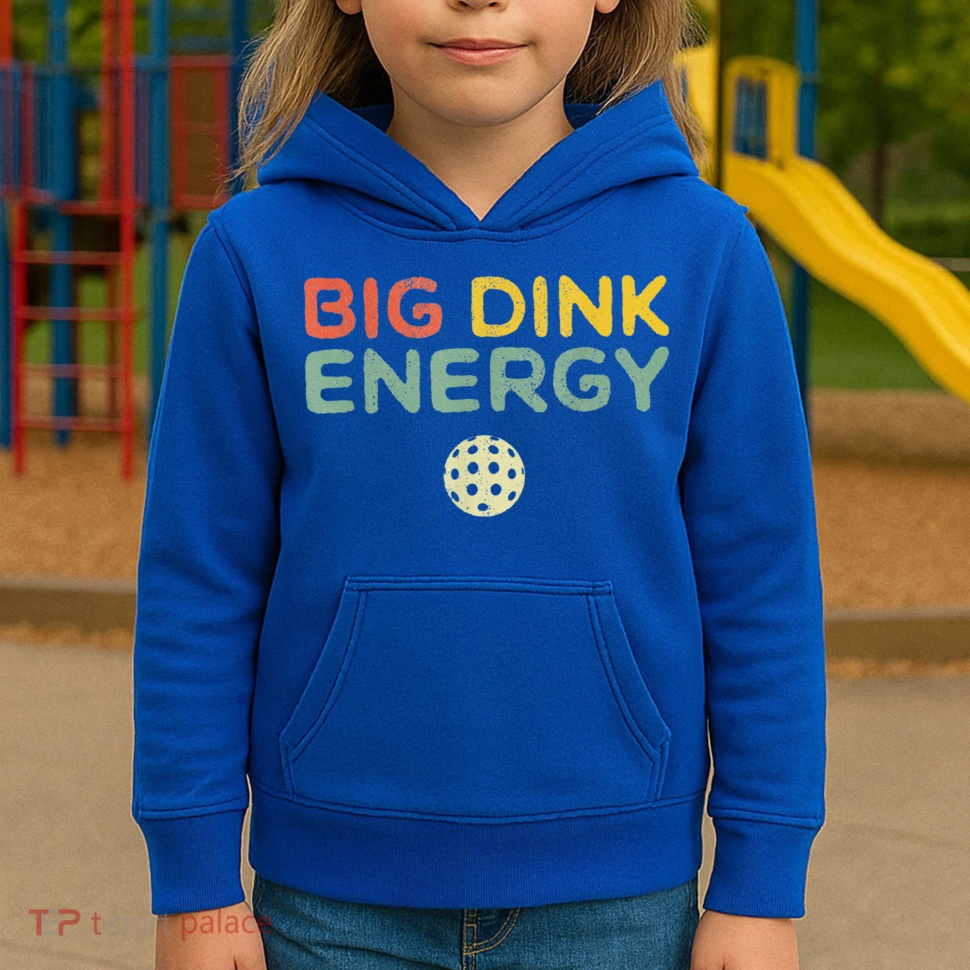 Big Dink Energy Pickleball Funny Pickle Ball Lover Kids Hoodie