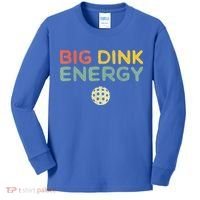Big Dink Energy Pickleball Funny Pickle Ball Lover Kids Long Sleeve Shirt thumb 0