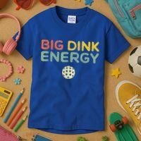 Big Dink Energy Pickleball Funny Pickle Ball Lover Kids T-Shirt thumb 3