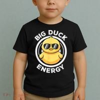 Big Duck Energy Duckie I Love Ducks Lovers Funny Rubber Duck Toddler T-Shirt thumb 2