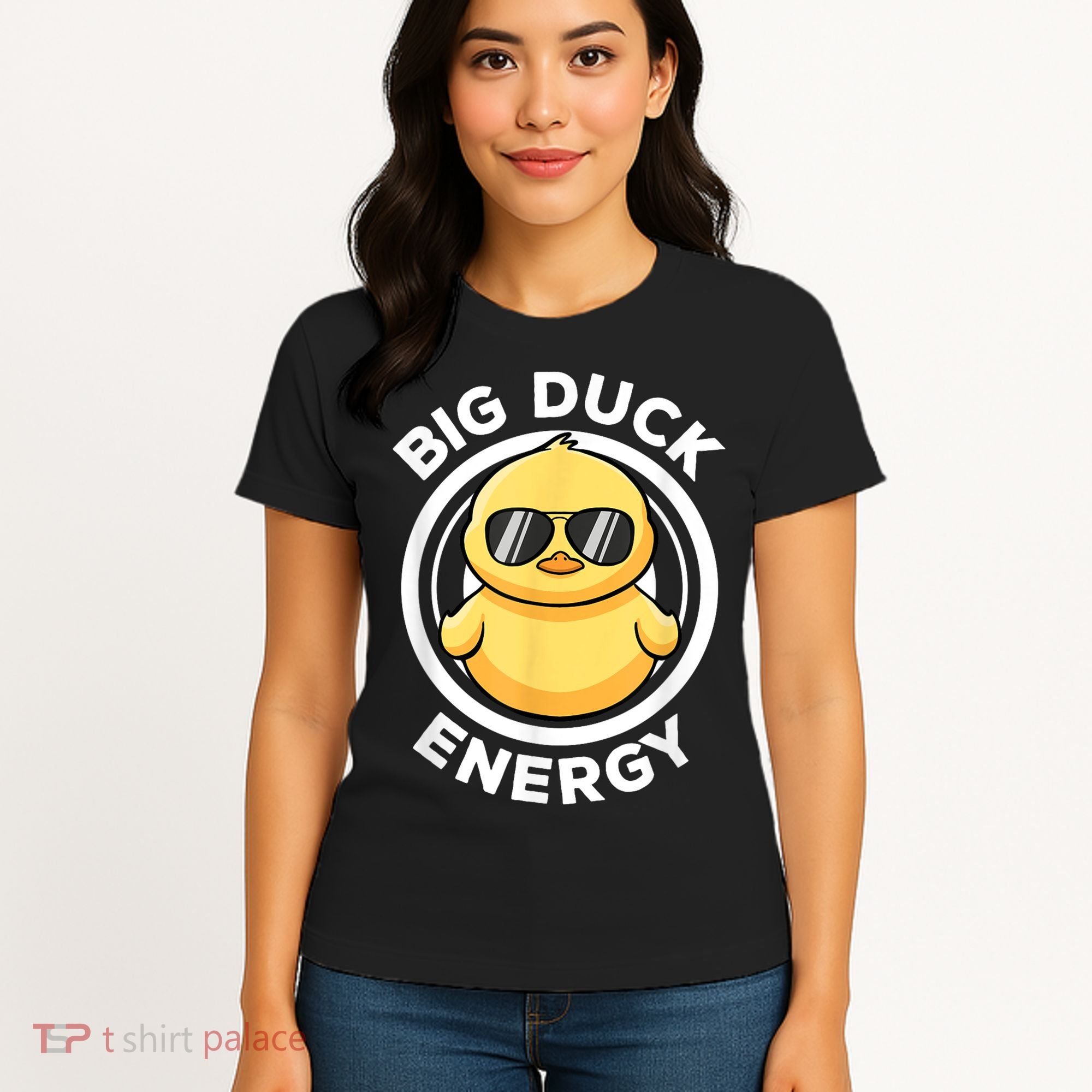 Big Duck Energy Duckie I Love Ducks Lovers Funny Rubber Duck Women's T-Shirt
