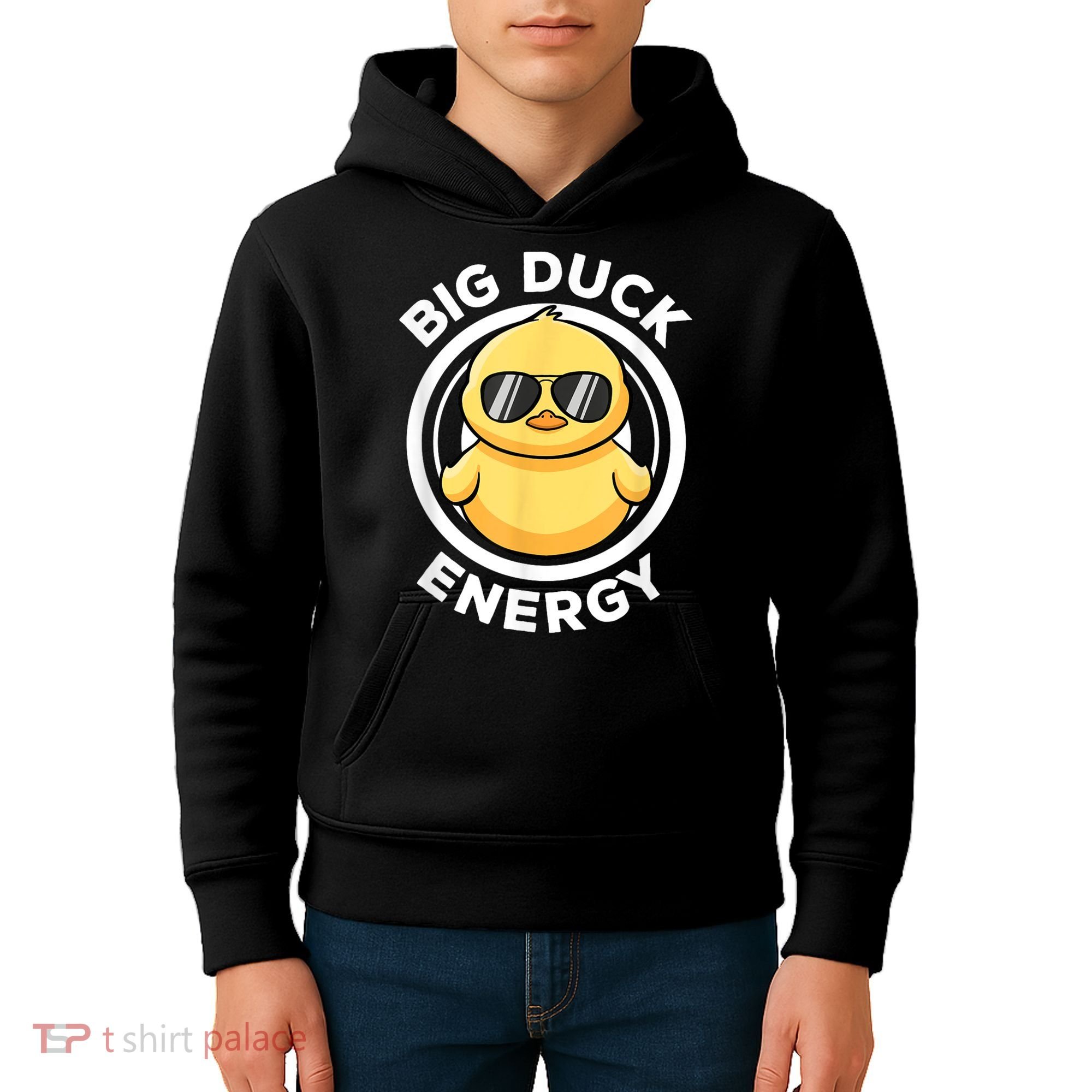 Big Duck Energy Duckie I Love Ducks Lovers Funny Rubber Duck Kids Hoodie