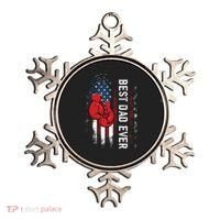 Best Dad Ever Boxing Gloves Fathers Day Boxers Flag USA Him Ornament thumb 0
