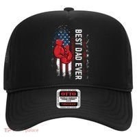 Best Dad Ever Boxing Gloves Fathers Day Boxers Flag USA Him Hat thumb 0