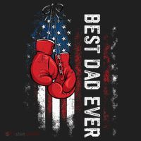 Best Dad Ever Boxing Gloves Fathers Day Boxers Flag USA Him Hat thumb 2