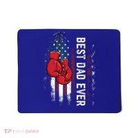 Best Dad Ever Boxing Gloves Fathers Day Boxers Flag USA Him Mousepad thumb 0