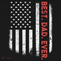 Best Dad Ever With US American Flag Gift For Fathers Day Gift Tank Top thumb 6