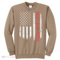 Best Dad Ever With US American Flag Gift For Fathers Day Gift Sweatshirt thumb 0