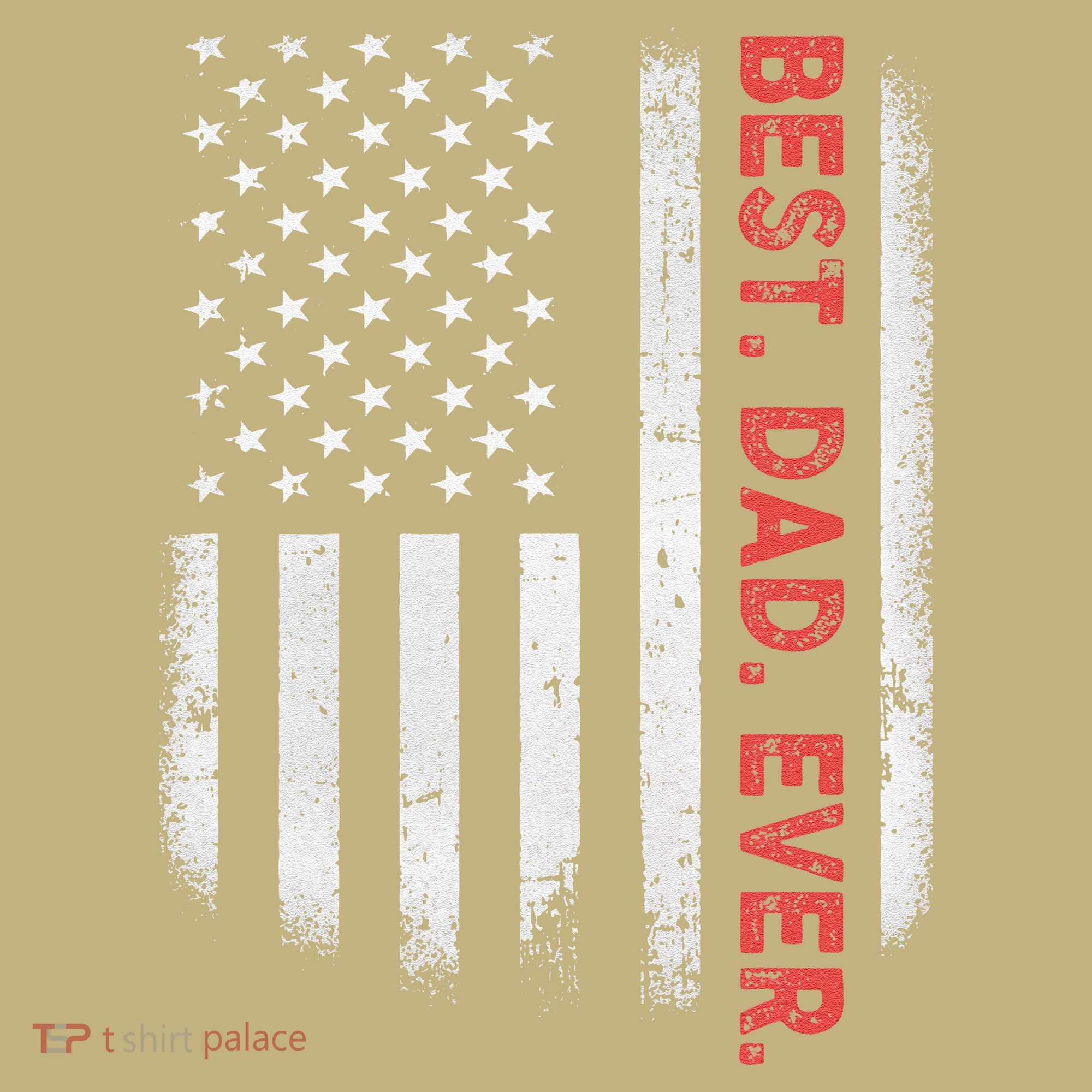 Best Dad Ever With US American Flag Gift For Fathers Day Gift Polo