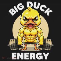 Big Duck Energy Duck Lovers Funny Gym Weightlifting Duck Women's Hoodie thumb 2