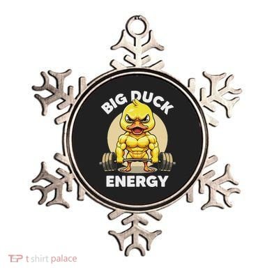 Big Duck Energy Duck Lovers Funny Gym Weightlifting Duck Ornament