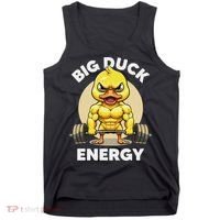 Big Duck Energy Duck Lovers Funny Gym Weightlifting Duck Tank Top thumb 0
