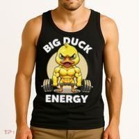 Big Duck Energy Duck Lovers Funny Gym Weightlifting Duck Tank Top thumb 3