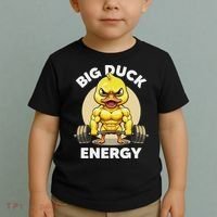 Big Duck Energy Duck Lovers Funny Gym Weightlifting Duck Toddler T-Shirt thumb 2