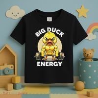 Big Duck Energy Duck Lovers Funny Gym Weightlifting Duck Toddler T-Shirt thumb 3