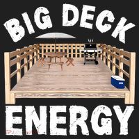 Big Deck Energy | Funny Back Yard Deck Owner & Carpentry Pun Women's Sweatshirt thumb 2