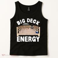 Big Deck Energy | Funny Back Yard Deck Owner & Carpentry Pun Tank Top thumb 2