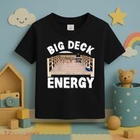 Big Deck Energy | Funny Back Yard Deck Owner & Carpentry Pun Toddler T-Shirt thumb 3