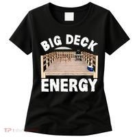 Big Deck Energy | Funny Back Yard Deck Owner & Carpentry Pun Women's T-Shirt thumb 0