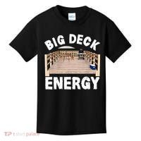 Big Deck Energy | Funny Back Yard Deck Owner & Carpentry Pun Kids T-Shirt thumb 0
