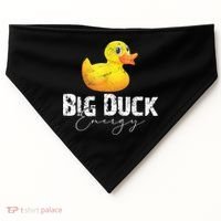 Big Duck Energy Yellow Rubber Duck Lover USA-Made Doggie Bandana thumb 0