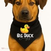 Big Duck Energy Yellow Rubber Duck Lover USA-Made Doggie Bandana thumb 1